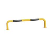 Tope De Estacionamiento De Tubo De Acero En Forma De U,barandilla De Taller Negra Y Amarilla, Tope De Estacionamiento Tipo Pórtico,for Estacionamientos,hospitales(120x30cm)