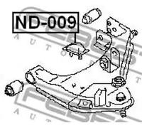 Tope de goma del resorte Eje delantero ND-009 FEBEST para NISSAN NP300 PICKUP