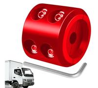 Tope de goma para gancho de cuerda de cabrestante, tapón de cuerda sintética, protector de cable ATV | Amortiguador de goma duradero con diseño de doble agujero para evitar el sonajero del gancho y