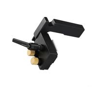 Tope de límite de pista de aleación de aluminio para carpintería de pista de inglete, adecuado para ranuras en T estándar de 19 mm y pistas con mango para bloqueo y fácil ajuste (derecho largo)