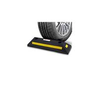 Tope de piso para garaje Pyle Curb para seguridad de estacionamiento, 1 pieza de goma resistente para entrada de autos, furgonetas, camiones, blo