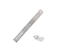 Tope de posicionamiento para reglas de acero Scrib Regla De Posicionamiento Acero Inoxidable, Calibre Bloque Límite Carpintería 15/20/30cm(15cm)