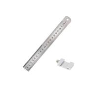Tope de posicionamiento para reglas de acero Scrib Regla De Posicionamiento Acero Inoxidable, Calibre Bloque Límite Carpintería 15/20/30cm(20cm)