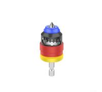 Tope de profundidad ajustable, tope de profundidad de perforación de broca localizador de tornillo de profundidad de taladro, utilizado para cabeza plana a varios tornillos (rojo y amarillo)