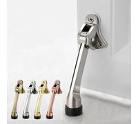 Tope de puerta abatible, palanca de aleación de zinc con pie de goma antideslizante para un cierre silencioso de la puerta, plateado/negro/bronce verde/bronce rojo/dorado