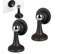 Tope de puerta con imán, paquete de 2 topes magnéticos adhesivos para puerta | Tope adhesivo, para oficina, garaje, dormitorio, cobertizo, salón, baño, hotel, apartamento, dormitorio