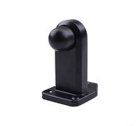 Tope de puerta de acero inoxidable que absorbe los golpes para un uso duradero (negro largo)