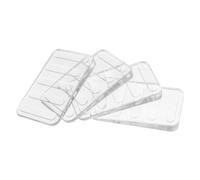 Tope de puerta de goma, 4 piezas de cuñas de muebles y placas de compensación para todos los suelos, antideslizantes y resistentes a los arañazos, cuñas para muebles para nivelar las cuñas de plástico