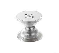 Tope de puerta de silicona con fuerte succión magnética, soporte de piso anticolisión resistente al viento, diseño corto silencioso para oficina en casa, 5 cm (transparente)