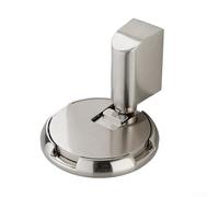 Tope de puerta de tormenta para uso en interiores, aleación de zinc resistente sin instalación de perforación, diseño doble sin agujero, palanca de altura ajustable, adecuado para varios tipos de