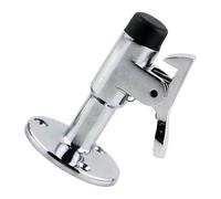 Tope de puerta exterior - Tope de metal resistente, acabado antioxidante, fijación por gancho seguro, base estable | Para puertas ventanas entrada paso patio terraza balcón residencial instalado