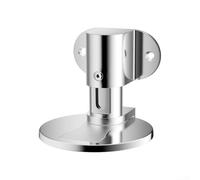 Tope de puerta invisible con fuerte fuerza magnética, altura ajustable 0 15 mm, múltiples opciones de instalación, incluyendo tornillo y cinta (plateado)