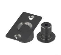 Tope de puerta invisible resistente para sujetar de forma segura puertas de madera y metal en su lugar (corto)