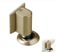 Tope de Puerta Magnetico Bronce, Topes Magneticos para Puertas Suelo, Aleación de Zinc, Magnetic Door Stopper, Topes para Puertas Suelo con Autoadhesivo&Montaje con Tornillos,Montaje en Suelo (Bronce)