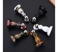 Tope de puerta magnético, paquete de 6 topes de puerta magnéticos de níquel cepillado