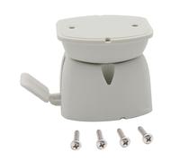 Tope de Puerta para, Sujeta Puerta de Nylon Blanco con Tornillos, 80x58x50mm - Diseño Silencioso, Alta Resistencia y Fácil Instalación para Caravana y Barco (Blanco)