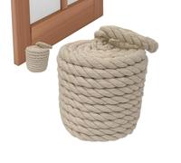 Tope de puerta ponderado: parada de nudo de cuerda, soporte para la puerta de algodón | Bloqueador decorativo de mermelada de mango pesado, cuña de la ventana de dormitorio rústica de la casa
