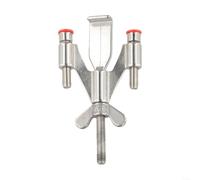 Tope de puerta resistente de acero inoxidable 304, bloqueador de puerta antirrobo portátil con varillas dobles para puertas de apertura interior, hogar, viajes (longitud)