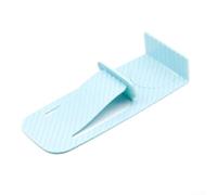 Tope de puerta resistente, soporte de suelo fiable para puertas de movimiento o cierre inesperado (azul)