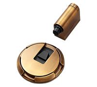 Tope de puerta Tope de puerta, Tope de puerta magnético, Tope de puerta-aleación de zinc, Tope de puerta ajustable, Cinta de doble cara de 3 m, Abra la puerta (Color : Yellow Bronze)