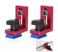 Tope de riel guía para carpintería Conector de riel en T para carpintería Herramienta de bricolaje para rieles en T Barra ingletadora deslizante para carpintería Tope de riel en T de aluminio