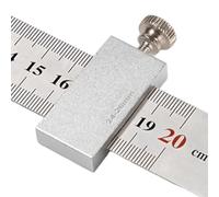 Tope de rueda - Tope de aleación de aluminio de precisión | Localizador de línea de madera | Aluminum Alloy Material - For Steel Ruler Measuring Home Repair Construction Workshop - Precision Stop