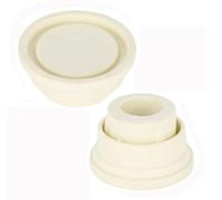 Tope de Seguridad Para Escalera de Piscina,2 Piezas de Tope de Goma para Escalera,Parachoques de Goma para Escalera de Piscina,Parachoques De Escalera,de Repuesto para Piscina,Suministros(Blanco)