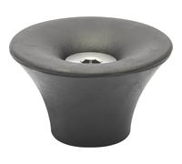Tope de suelo para puertas Wagner, Ø 50 mm, UE 2 unid.