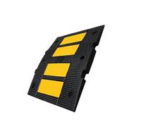 Tope De Velocidad De Goma, Rampas De Seguridad Amarillas Y Negras For Vehículos Resistentes, For La Pendiente De Entrada Del Estacionamiento(Thickness 2.8cm)