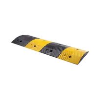 Tope de velocidad de goma, topes de velocidad Topes de goma for carretera, paquete de varios tamaños, amarillo y negro(100x35x4CM)