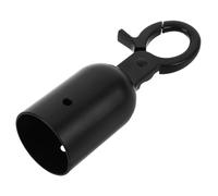 Tope Final de Cuerda Gancho a Presión Integrado Negro | Material de Aleación de Zinc Resistente a Deformaciones, Uso en Eventos y Teatros, Montaje Rápido y Seguro