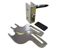 Tope for puerta corredera, cierrapuertas de aleación de aluminio, mosquitera de madera, neumático for el hogar, 80 kg(Glass clamp)