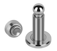 Tope magnético de puerta de altura ajustable, tope magnético para puerta, soporte de puerta de acero inoxidable con montaje en pared y suelo