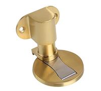 Tope magnético de puerta premium (1 unidad) - Tope de puerta abatible de acero inoxidable 304 de alta resistencia for todo tipo de puertas(Shiny gold)