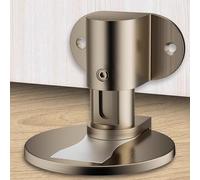 Tope magnético invisible para puerta, altura ajustable, fuerte fuerza magnética que protege las paredes, reduce el ruido, compatible con varios tipos de puertas (bronce)