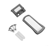 Tope magnético invisible ultrafino para puerta, aleación de zinc, diseño anticolisión, funcionamiento silencioso, adecuado para hoteles, tiendas, baños y salas de estar (gris)