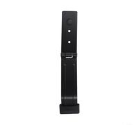 Tope magnético para puerta con pedal de pie, tope de puerta de acero al manganeso de un toque, base de goma resistente para hogar, oficina, hotel, soporte para manos (negro)