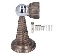 Tope magnético para puerta con soporte de pared de aleación de zinc estilo retro para superficies de cerámica, vidrio, mármol, metal, madera, 1 unidad