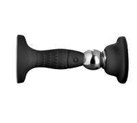 Tope magnético para puerta con ventosa de sujeción fuerte, soporte de silicona anticolisión y acero inoxidable, resistente al viento, para puertas de baño, dormitorio u oficina, color negro