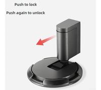 Tope magnético para puerta de piso con mecanismo de bloqueo ajustable diseñado para una fácil instalación con adhesivo adhesivo o opciones de tornillo (gris)