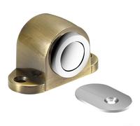 Tope magnético para puerta para asegurar puertas y proteger las paredes de daños, adecuado para su uso en salas de estar, dormitorios, cocinas y baños (bronce amarillo)