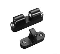 Tope magnético para puerta que no perfora, mantiene las puertas en su lugar de forma segura con un diseño invisible (negro)