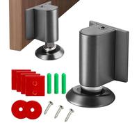 Tope magnético para puerta, tope de puerta de montaje en suelo, altura ajustable, adhesivo resistente al óxido para hotel, taller, alquiler, despensa, balcón, hogar, cocina, aula