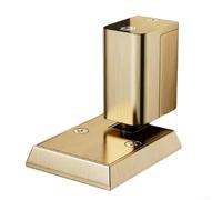 Tope mecánico para puerta sin taladro, diseño magnético resistente que proporciona una protección fiable contra vientos fuertes (latón amarillo)