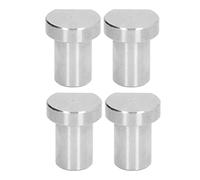 Tope para banco de trabajo de acero inoxidable, 19mm, plateado, 4 Uds., clavija de posicionamiento para carpintería, tope de freno para fresado, corte y molienda