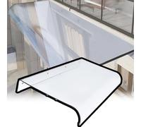 Tope para la Lluvia de Ventanas, toldo Transparente para Puerta Principal, balcón y Patio - 50x180cm, Cubierta para protegerse de la Lluvia y el Sol, protección Exterior Duradera para la ent