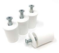Tope para persianas, color blanco, 30 mm, 2 pares