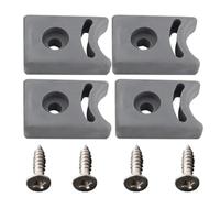 Tope para puerta de ducha con tornillo, 4 juegos de tapón de puerta corrediza de repuesto preperforado, bloque protector anticolisión, accesorios de ducha, tope de puerta de goma, accesorios de ducha,