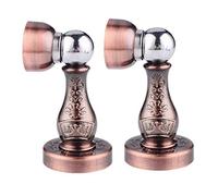 tope puerta pared Paquete de 2 topes magnéticos for puerta, Tope magnético for puerta, Protector de pared magnético de Zinc resistente for puertas decorativos(Red Bronze)