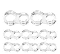 Tope Puerta Tope de puerta gel silicona transparente, protector pared, perilla, parachoques, almohadilla protectora for muebles, amortiguador manija para Puertas(Double Ring-A,20PCS)